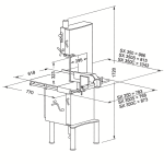 bandsaw sxw350c vertical